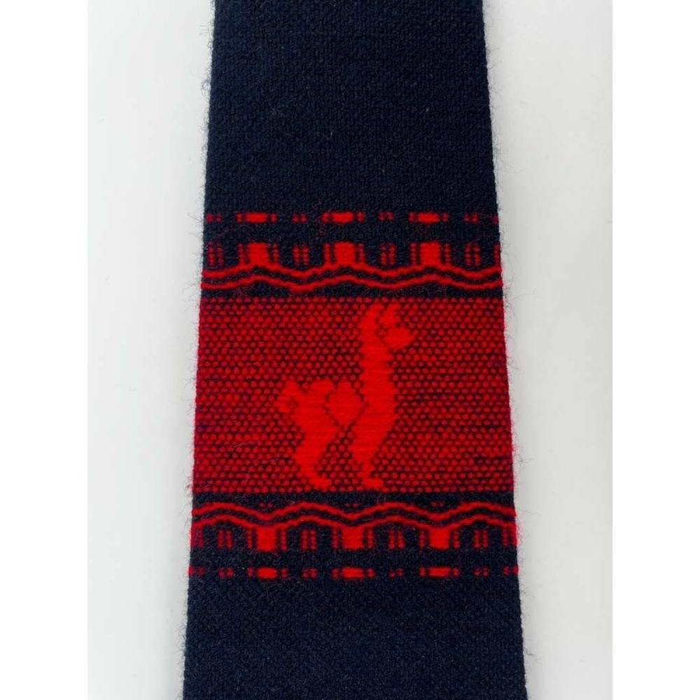 Artesania Landa  Alpaca Men's Tie Blue Wool Necktie Peru Knit‎